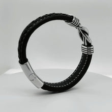 Cargar imagen en el visor de la galería, Pulsera de cuero para hombre - Love you forever - Moroveta