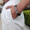 Pulsera de cuero para hombre - Love you forever - Moroveta