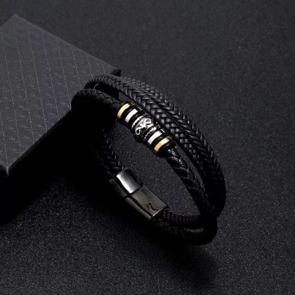 Pulsera de cuero - "Para mi hijo" - Moroveta