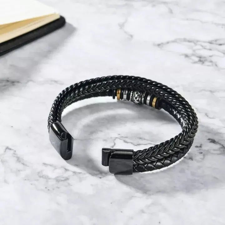 Pulsera de cuero Para mi hijo - "Te amo por siempre" - Moroveta