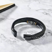 Cargar imagen en el visor de la galería, Pulsera de cuero Para mi hijo - &quot;Te amo por siempre&quot; - Moroveta