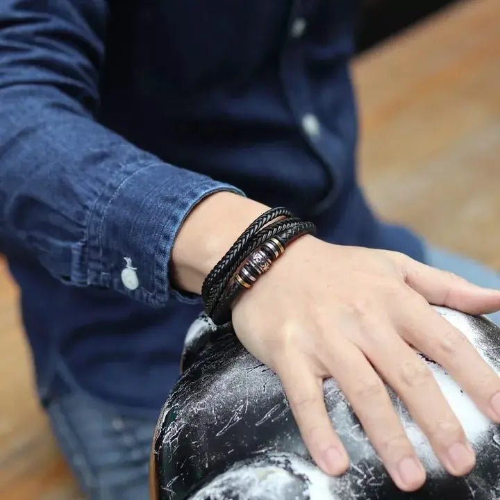 Pulsera de cuero Para mi hijo - "Te amo por siempre" - Moroveta