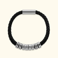 Pulsera de cuero personalizada para hombre - Moroveta