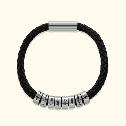 Pulsera de cuero personalizada para hombre - Moroveta