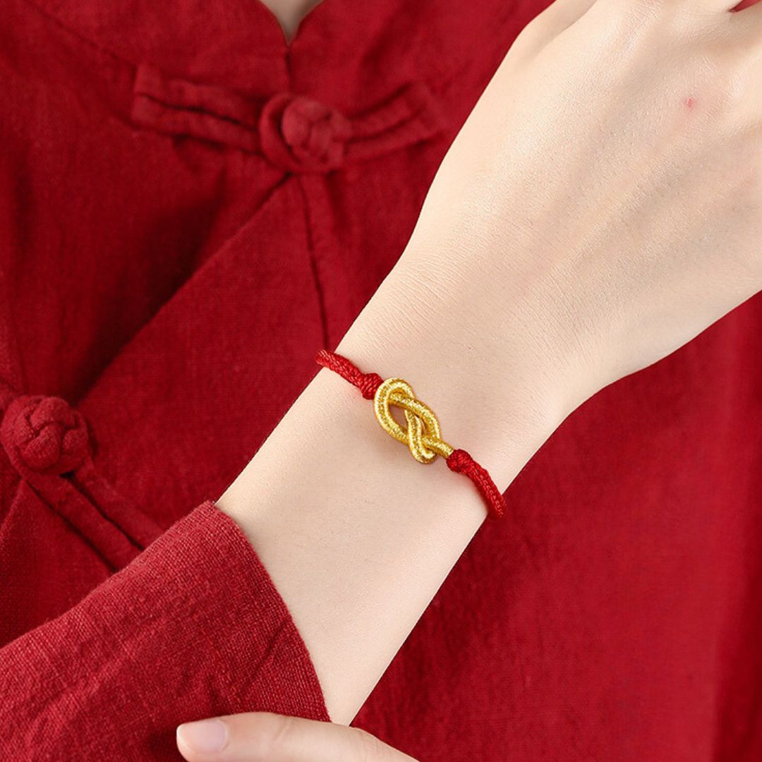 Pulsera de hilo rojo con nudo infinito - Moroveta