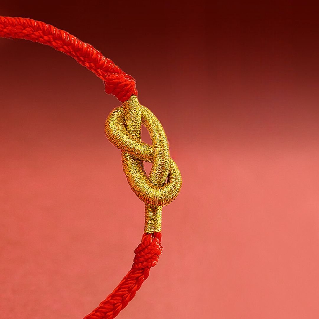 Pulsera de hilo rojo con nudo infinito - Moroveta