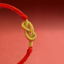 Cargar imagen en el visor de la galería, Pulsera de hilo rojo con nudo infinito - Moroveta