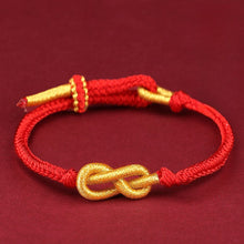 Cargar imagen en el visor de la galería, Pulsera de hilo rojo con nudo infinito - Moroveta