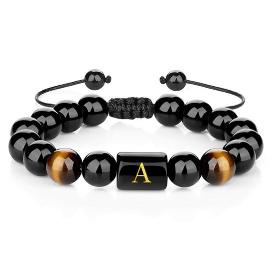 Pulsera de hombre personalizada con inicial - Moroveta