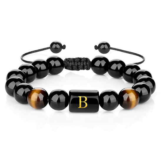 Pulsera de hombre personalizada con inicial - Moroveta