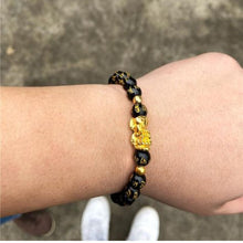 Cargar imagen en el visor de la galería, Pulsera de la fortuna de Obsidiana - Moroveta