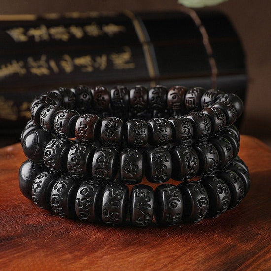 Pulsera de madera con protección tibetana (Oferta 2x1) - Moroveta
