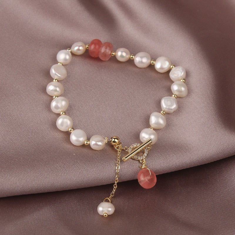Pulsera de perlas y aventurina - Moroveta