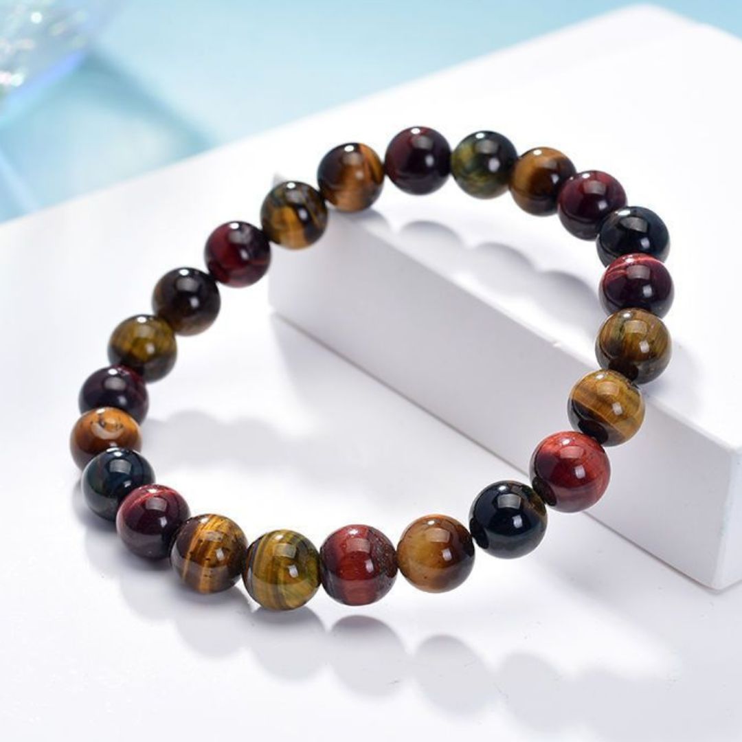 Pulsera de piedras naturales "3 ojos" - Moroveta