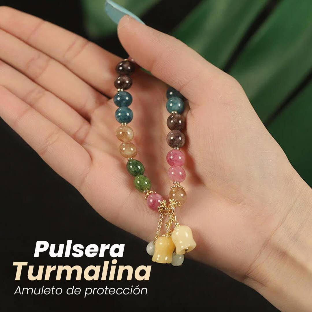 Pulsera de piedras turmalinas naturales - Moroveta