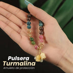 Pulsera de piedras turmalinas naturales - Moroveta