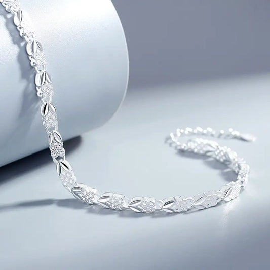 Pulsera de Plata con trébol de 4 hojas - Moroveta