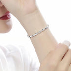 Pulsera de Plata con trébol de 4 hojas - Moroveta