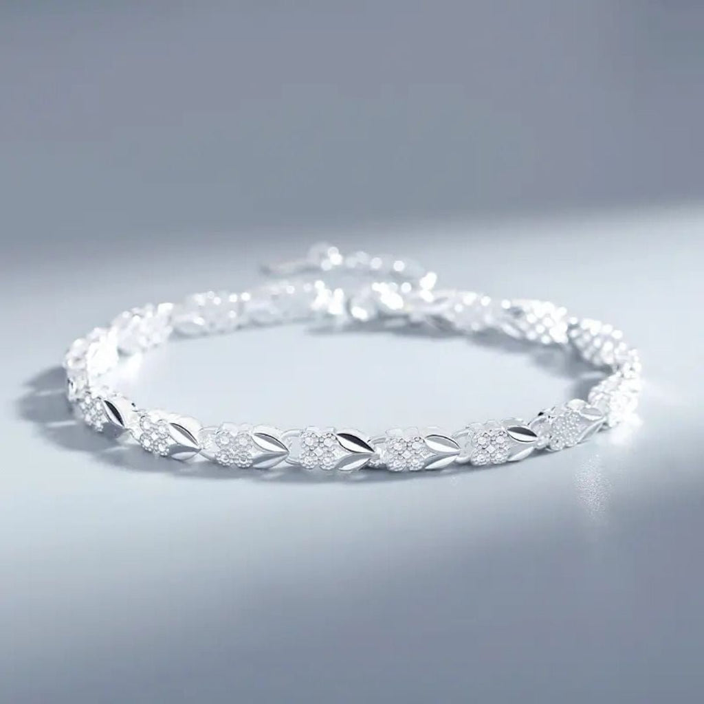 Pulsera de Plata con trébol de 4 hojas - Moroveta