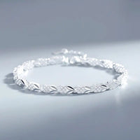 Pulsera de Plata con trébol de 4 hojas - Moroveta