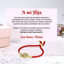 Cargar imagen en el visor de la galería, Pulsera de protección contra el mal de ojo - A mi hija - Moroveta