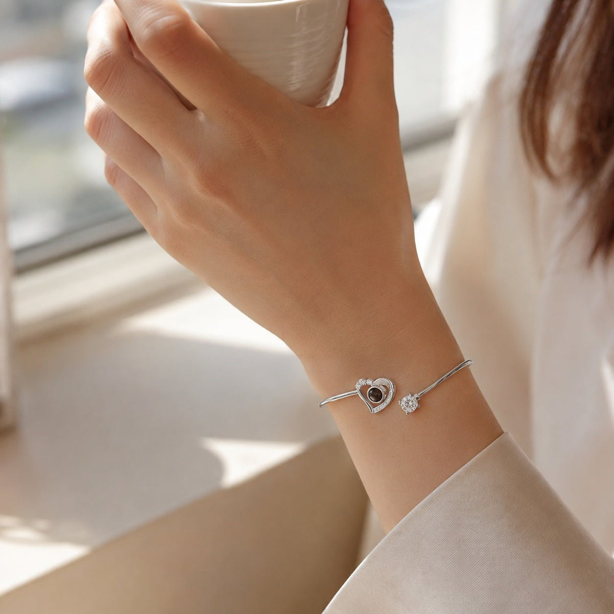 Pulsera de proyección con foto corazón - Moroveta