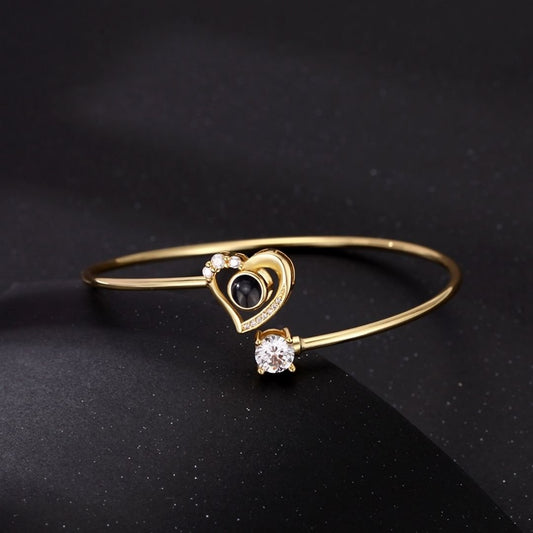 Pulsera de proyección con foto corazón - Moroveta