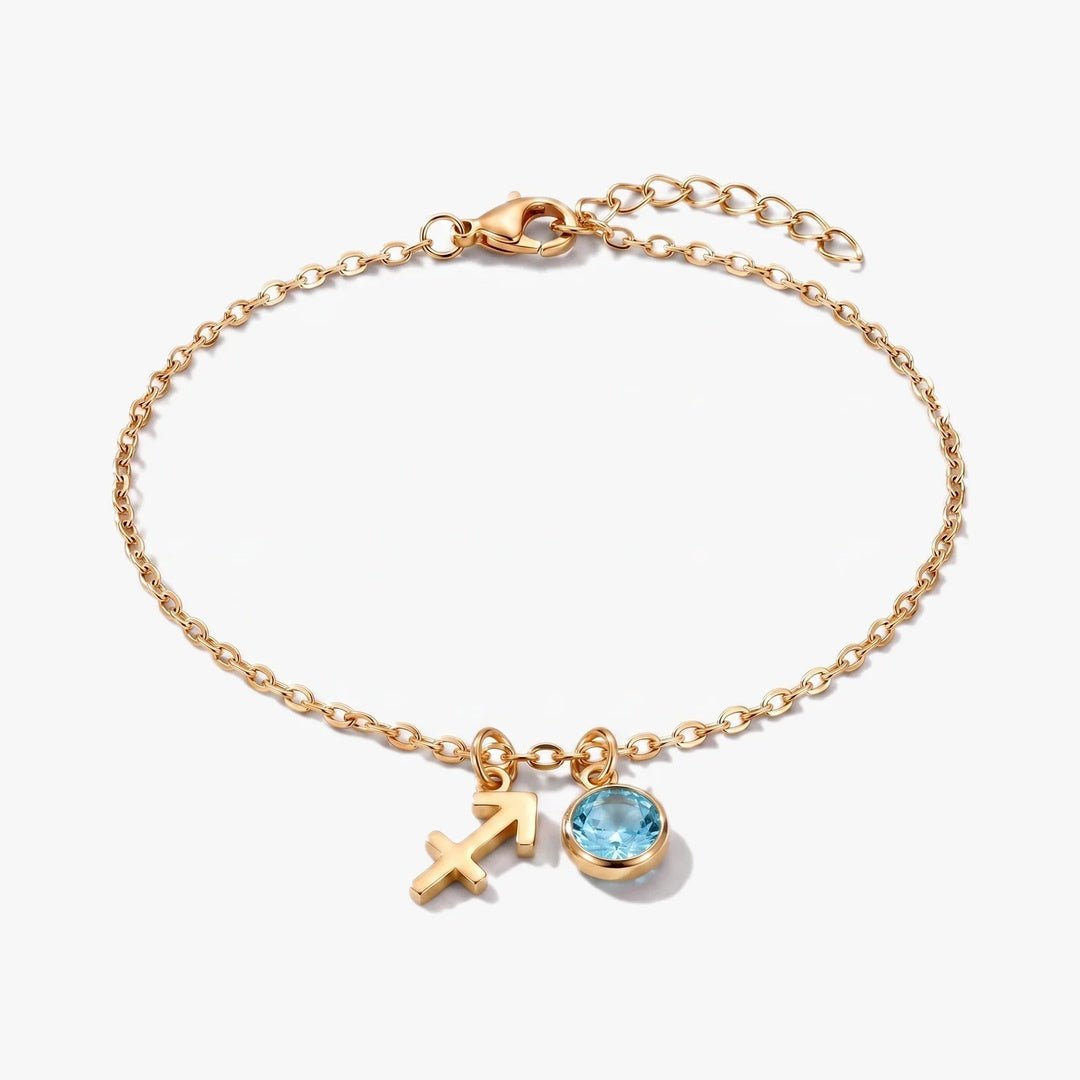Pulsera del Zodíaco y piedra de nacimiento - Moroveta