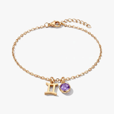 Pulsera del Zodíaco y piedra de nacimiento - Moroveta