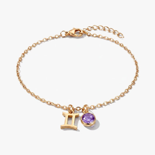 Pulsera del Zodíaco y piedra de nacimiento - Moroveta