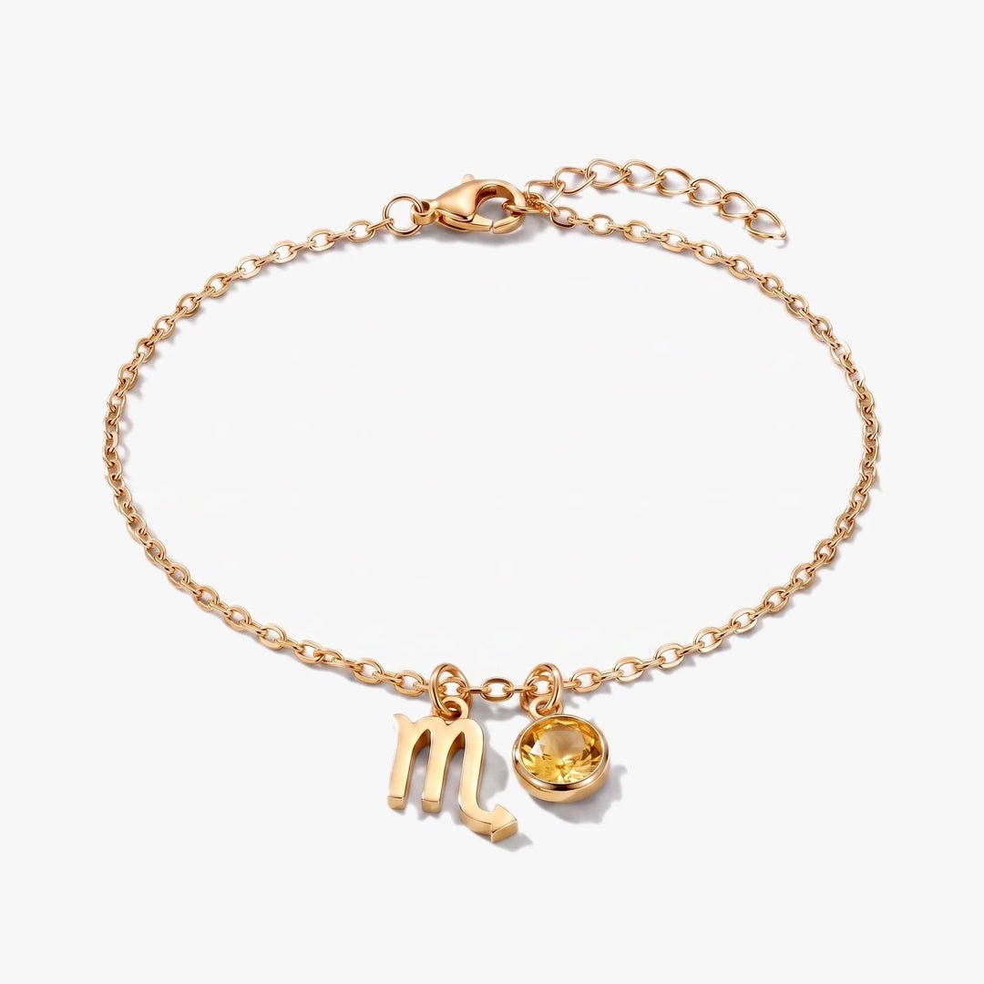 Pulsera del Zodíaco y piedra de nacimiento - Moroveta