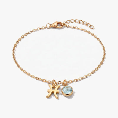 Pulsera del Zodíaco y piedra de nacimiento - Moroveta