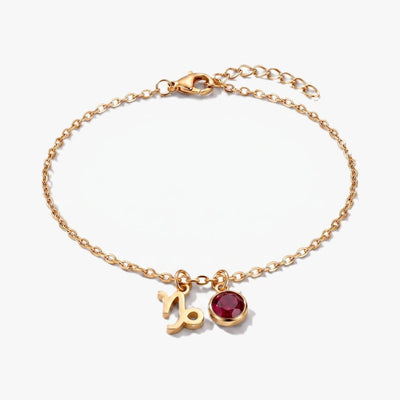 Pulsera del Zodíaco y piedra de nacimiento - Moroveta