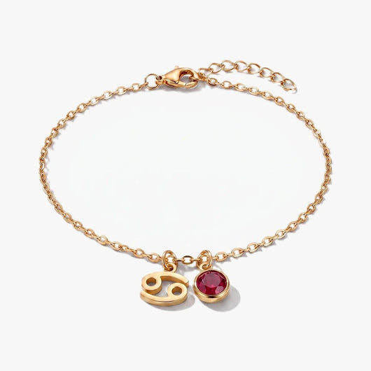Pulsera del Zodíaco y piedra de nacimiento - Moroveta