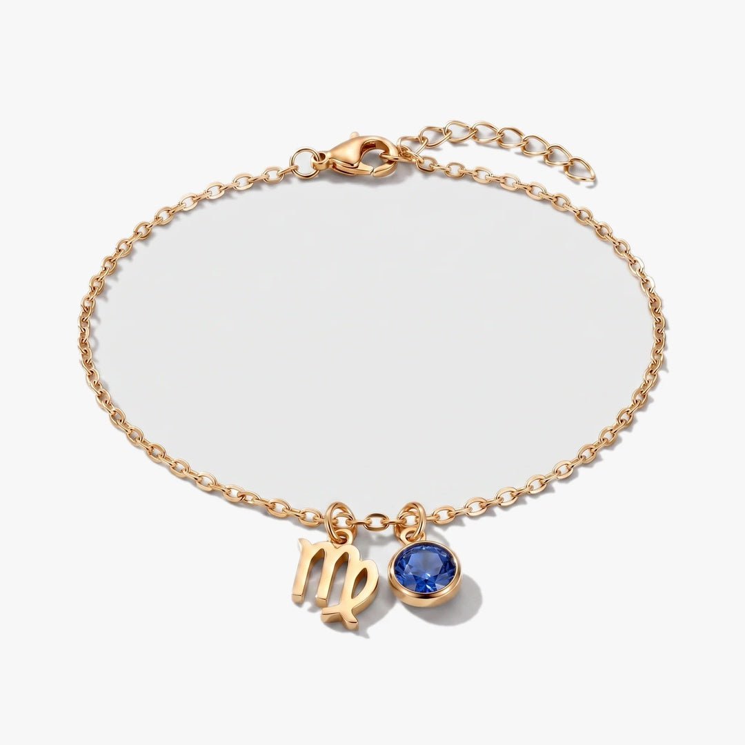 Pulsera del Zodíaco y piedra de nacimiento - Moroveta