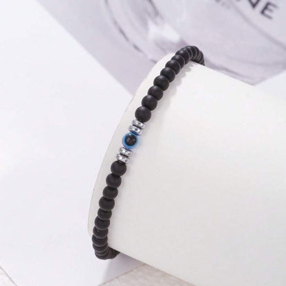 Pulsera elástica de obsidiana con ojo turco - Moroveta