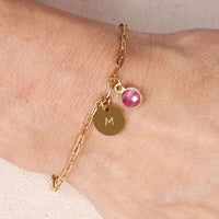 Pulsera Grabada con Piedra Natural - Moroveta