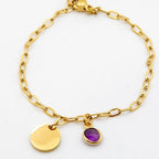 Pulsera Grabada con Piedra Natural - Moroveta