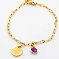 Pulsera Grabada con Piedra Natural - Moroveta
