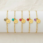 Pulsera Grabada con Piedra Natural - Moroveta