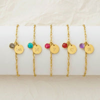 Pulsera Grabada con Piedra Natural - Moroveta