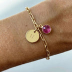 Pulsera Grabada con Piedra Natural - Moroveta