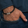 Pulsera grabada para hombre de acero inoxidable - Moroveta