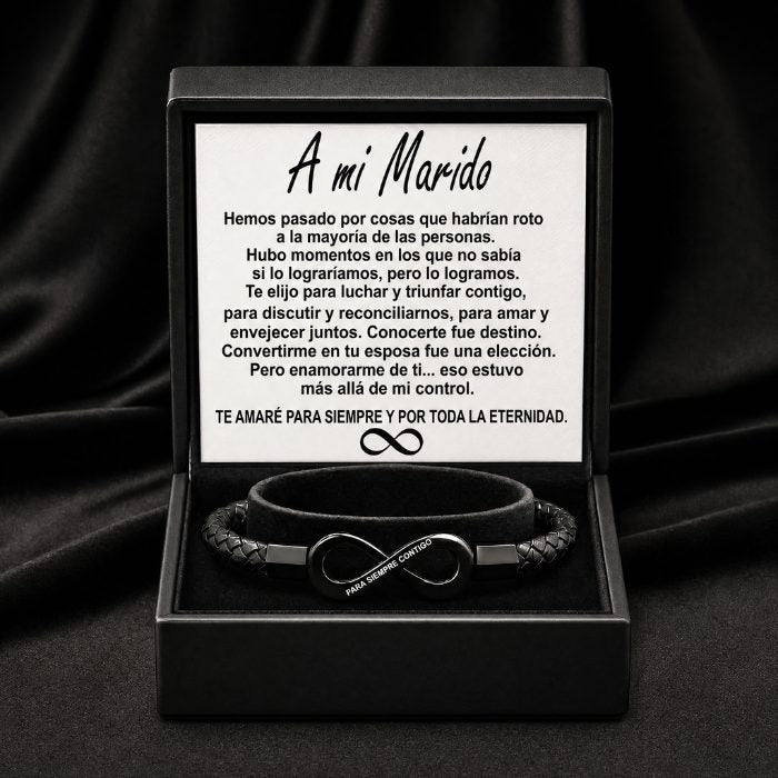 Pulsera Infinito para Él - "A mi marido" - Moroveta