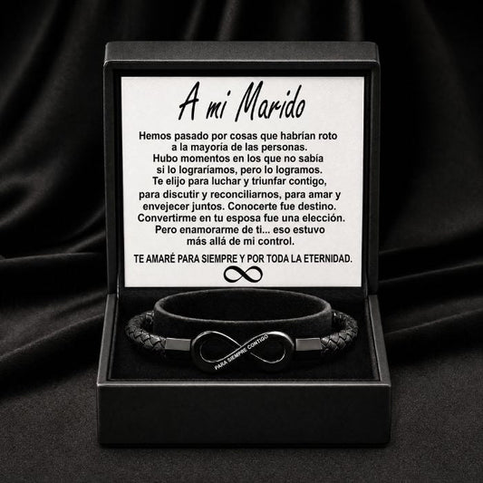 Pulsera Infinito para Él - "A mi marido" - Moroveta