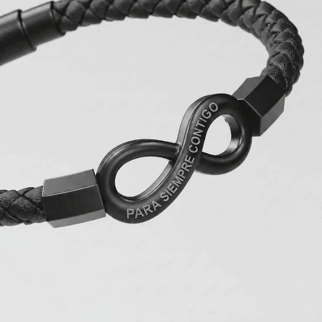 Pulsera Infinito para Él - "Amor que no tiene fin" - Moroveta