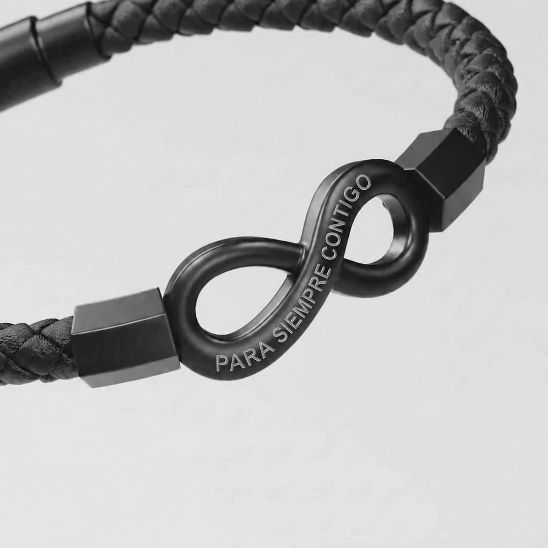 Pulsera Infinito para Él - "Amor que no tiene fin" - Moroveta