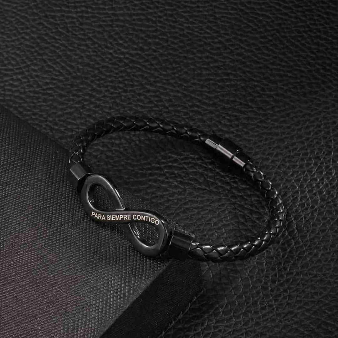 Pulsera Infinito para Él - "Amor que no tiene fin" - Moroveta