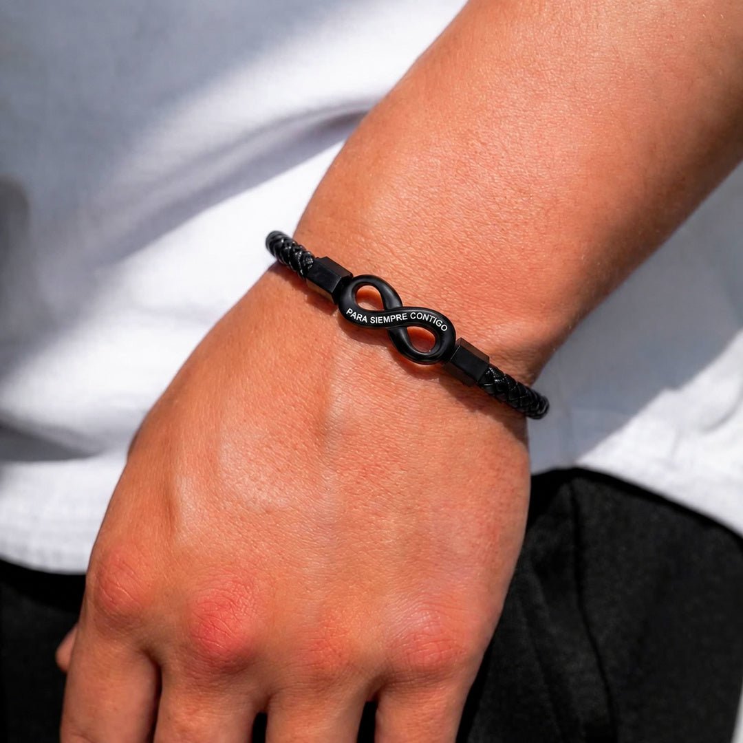 Pulsera Infinito para Él - "Amor que no tiene fin" - Moroveta