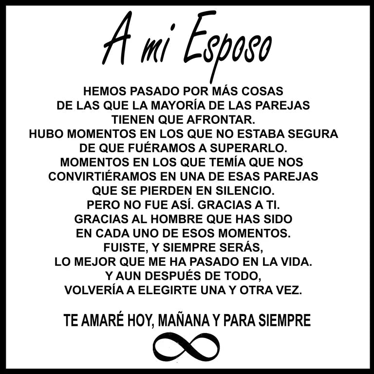 Pulsera Infinito para Él I "Amor que No Tiene Fin" - Moroveta